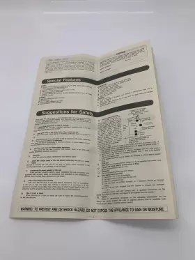 SQX50462 PANASONIC Stereo Operating #3