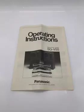 SQX50462 PANASONIC Stereo Operating