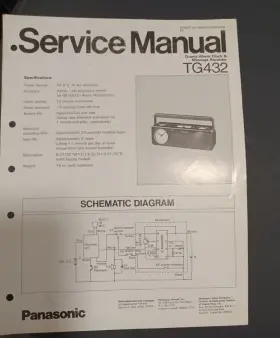 TG432 PANASONIC Quartz Alarm Clock Recorder Service Manual