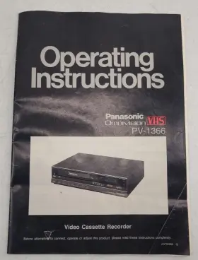 VQTS0986 PANASONIC Omnivision Vhs Operating Video Cassette