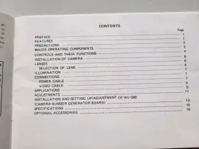 WV-1410 PANASONIC Cctv Camera Operating #2