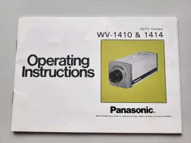 WV-1410 PANASONIC Cctv Camera Operating
