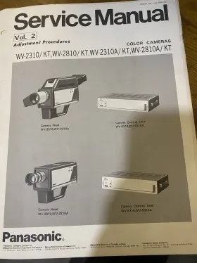WV-2310KT PANASONIC Pansonic Service Manual Camera Set