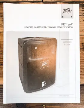 PR-10P PEAVEY Speaker Owners User Manual