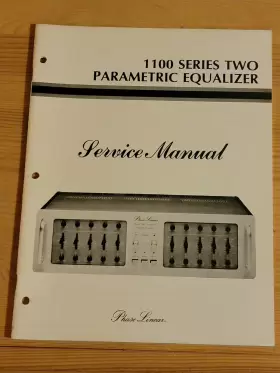 1100-2 PHASE LINEAR Service Manual Parametric Equalizer