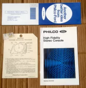 78-11683-1 PHILCO Ford Fi Stereo Console Manual Registration