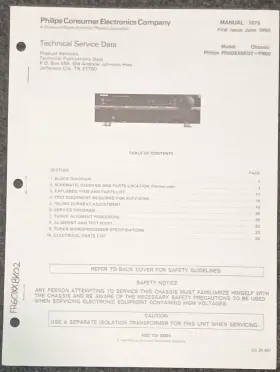 FR60XXBK02 PHILCO Receiver Service Manual
