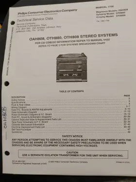 OAH808 PHILCO Stereo Service Manual