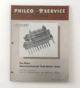 PR-1481 PHILCO Electromechanical Push Tuner Service Schematic