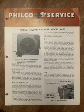 PR-1864 PHILCO Record Changer Servicing Schematic Manual