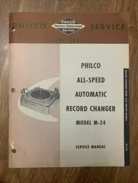 PR-2178 PHILCO Automatic Record Changer Service Manual