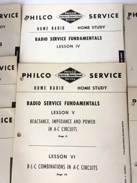 PR-2493-1 PHILCO Radio Service Study Training Manuals Sect #3