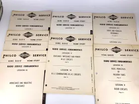 PR-2493-1 PHILCO Radio Service Study Training Manuals Sect