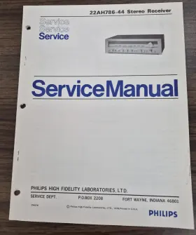 22AH786-44 PHILIPS Receiver Service Manual