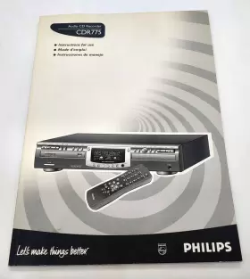 CDR775 PHILIPS Audio Cd Recorder Manual Adverts #2