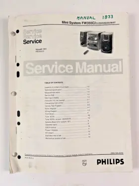 FW355C37 PHILIPS Service Repair Manual Mini