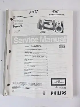 FW530C PHILIPS Service Repair Manual Mini