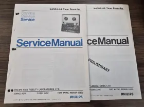 N4504-44 PHILIPS Tape Recorder Service Manual Preliminary