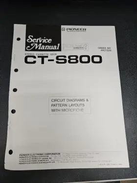 ARZ1526 PIONEER Stereo Deck Circuit Diagrams Service Manual