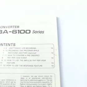 BA-6100 PIONEER Converter Catv User Manual #2