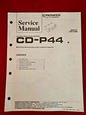 CD-P44 PIONEER Service Manual Adaptor