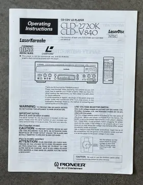 CLD-2720K PIONEER Cd Cdv Ld Player Service Manual