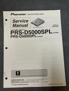 CRT2743 PIONEER Service Manual Schematics Diagrams