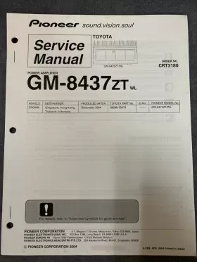 CRT3180 PIONEER Service Manual Schematics Diagrams