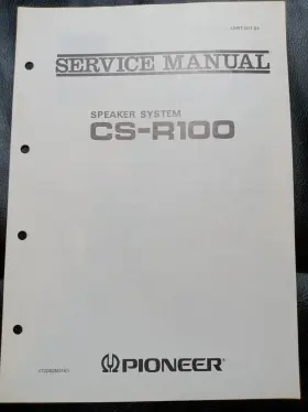 CS-R100 PIONEER Speaker Service Manual