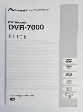 DVR-7000 PIONEER User Manual Dvd Recorder