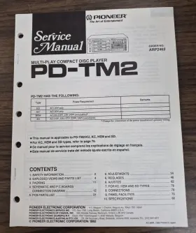 PD-TM2 PIONEER Disc Service Manual