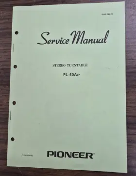 PL-50A-P PIONEER Turntable Service Manual