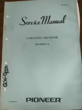 QX-9900 PIONEER Receiver Service Manual