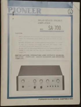SA-700F PIONEER Amplifier Service Manual Hfsc
