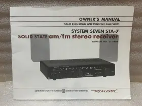 STA-7 PIONEER Realistic Receiver Owners Manual Copy
