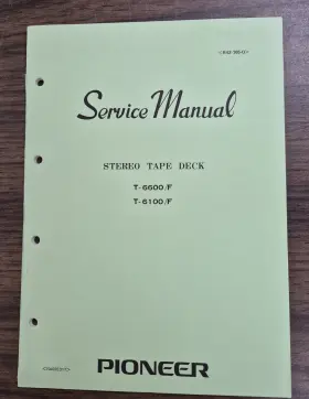 T-6600-F PIONEER Tape Deck Service Manual