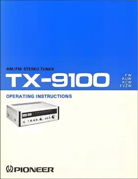 TA-9100 PIONEER Am Fm Stereo Tuner Operating Manual