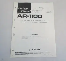 VRT-022-0 PIONEER Service Manual Repair Book Auto Repeat
