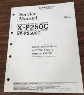 X-P250C PIONEER Cd Receiver Service Manual
