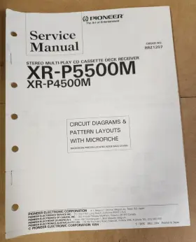 XR-P5500M PIONEER Cassette Deck Receiver Service Manual