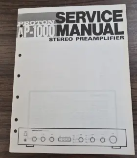 AP-1000 PROTON Preamplifier Service Manual