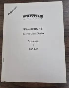 RS-420-RS-421 PROTON Clock Radio Preliminary