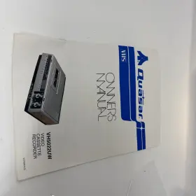 VH5021UW QUASAR Vhs Video Cassette Recorder Owners Manual Top