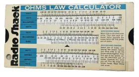 271-1211 RADIOSHACK Parallel Resistance Calculator Slide