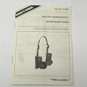 12-128A RADIOSHACK Realistic Am Fm Stereomate Headphone Radio