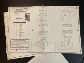 42-3023 RADIOSHACK Furniture Instruction Poster Art Ephemera #2