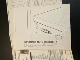 42-3023 RADIOSHACK Furniture Instruction Poster Art Ephemera #3