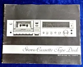 4603621 RADIOSHACK Realistic Cassette Deck Manual Radio Tandy