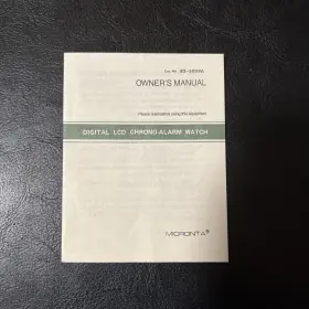 63-5059A RADIOSHACK Radio Manual Digital Lcd Chrono Alarm