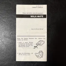 63-671 RADIOSHACK Radio Micronta Manual Walkmate